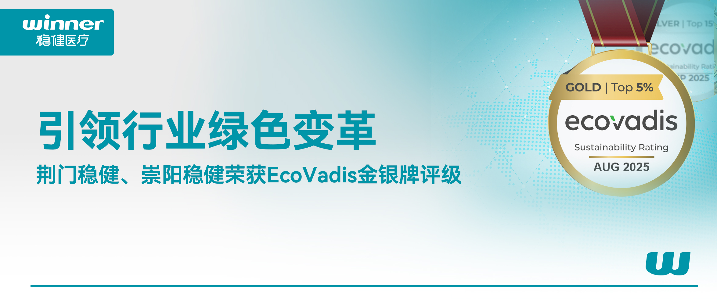 引领行业绿色刷新，荣获EcoVadis金银牌评级
